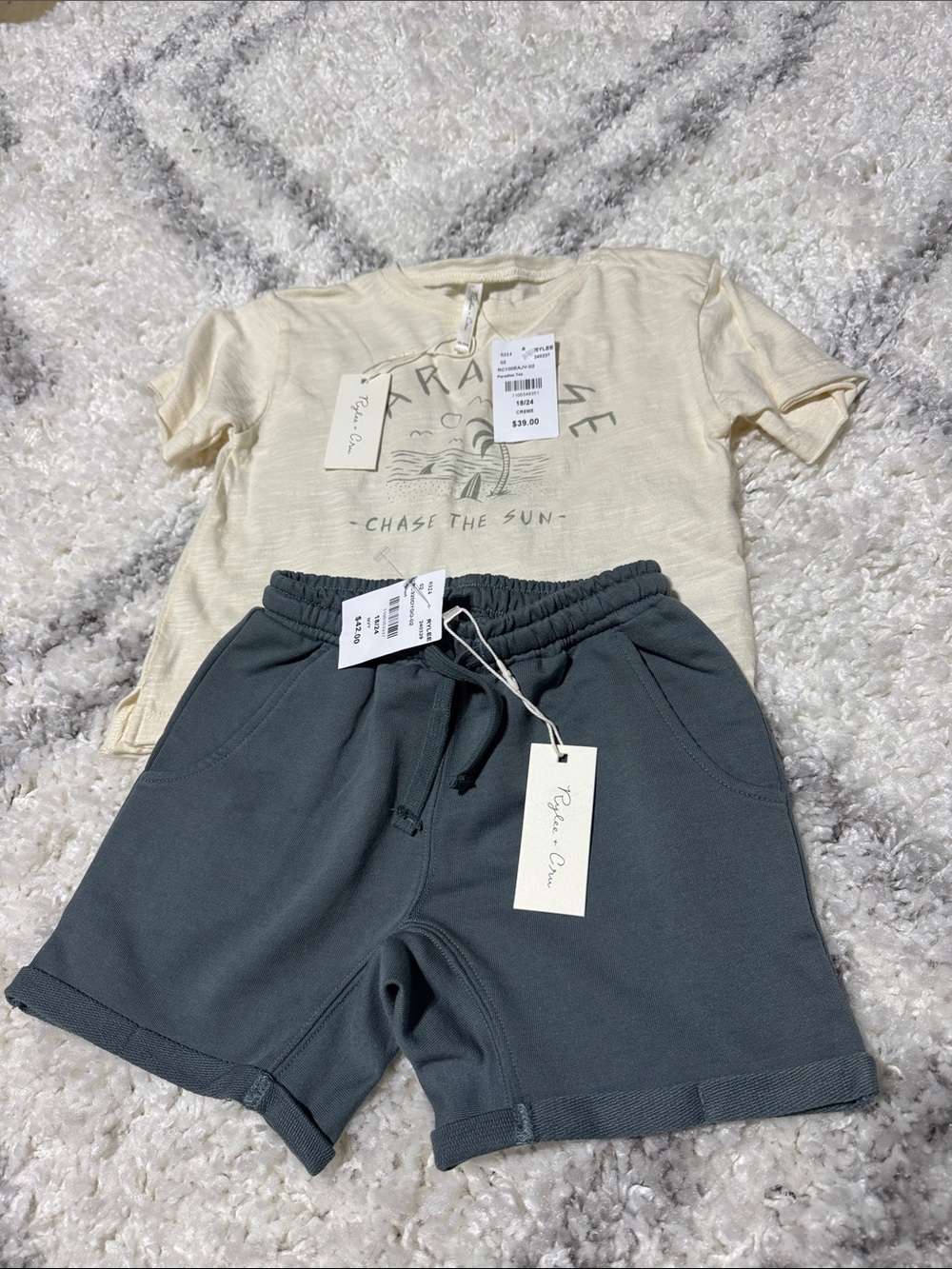 Rylee + cru matching outfit chase the sun and shorts Msrp $83 nwt